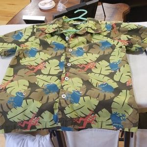 Rainforest tree frog safari shirt